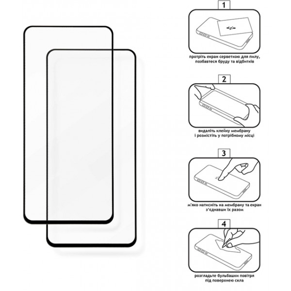 Фото - Захисне скло для смартфону XOKO Full Cover Ultra-Thin 0.25мм Vivo Y20/ Y20i/ Y21/ Y33s Black 2 шт. (XK-FCU-VO-Y20)