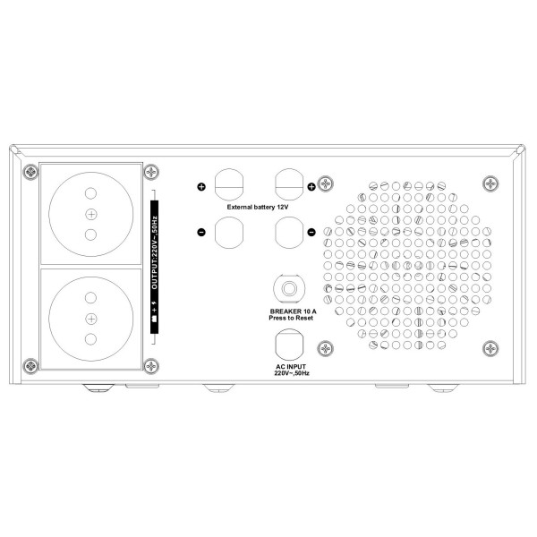 Фото - Джерело безперебійного живлення SVC XL-1200+12.8V 150Ah з акумуляторною батареєю