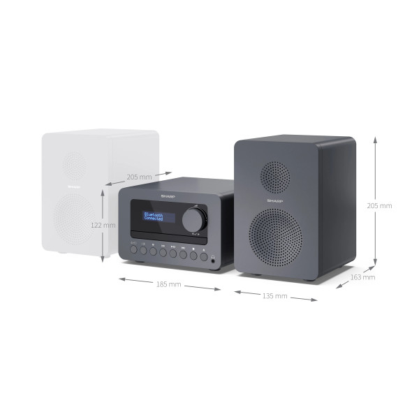 Фото - Мікро-система Sharp XL-B514(GY)