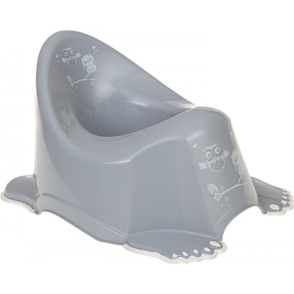 Фото - Горщик дитячий Tega Baby Сова з антиковзаючою гумою Сірий (SO-001-106)