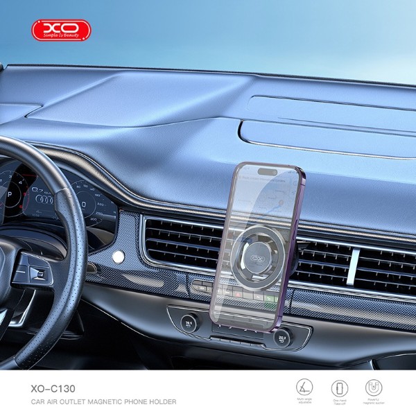 Фото - Автодержатель XO C130 MagSafe dedicated magnetic suction air outlet metal bracket (XO-C130)