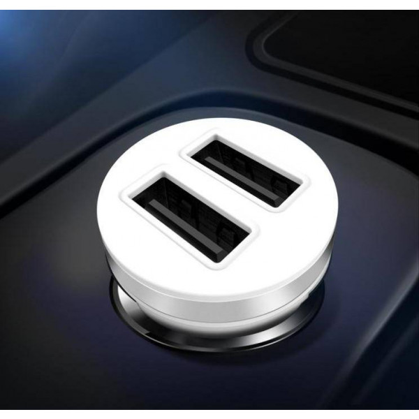 Фото - Автомобильное зарядное устройство XO CC18 2.1A/2 USB White (XO-CC18-WH)