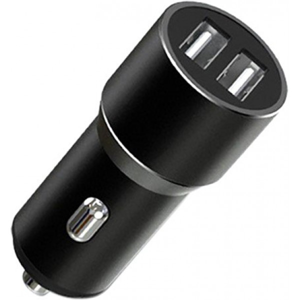 Фото - Автомобільний зарядний пристрій XO Metal Car Charger Black (XO-CC30-BK)