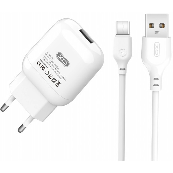 Фото - Сетевое зарядное устройство XO L37 charger with type-c cable white (XO-L37+C) Фото - Сетевое зарядное устройство XO L37 charger with type-c cable white (XO-L37+C)