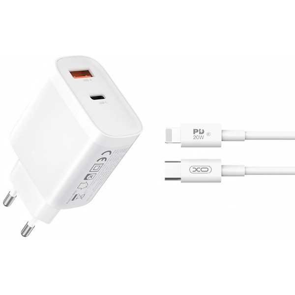 Фото - Сетевое зарядное устройство XO L116 PD30W/QC18W (XO-L116+L) Фото - Сетевое зарядное устройство XO L116 PD30W/QC18W (XO-L116+L)