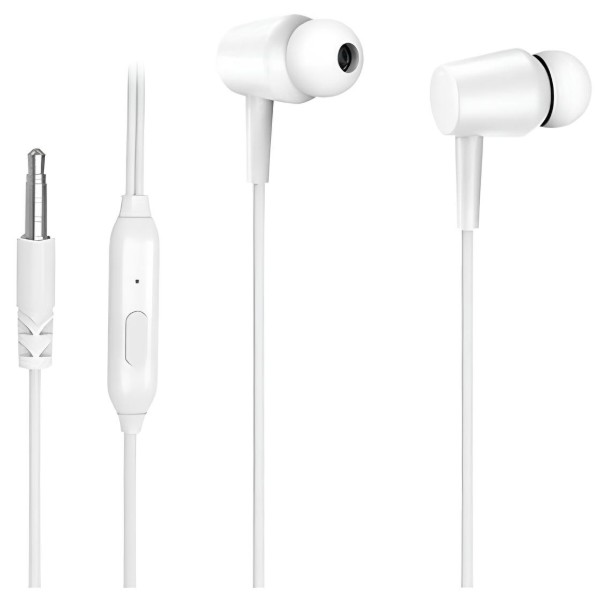 Фото - Наушники вкладыши проводные XO EP57 Crown In-Ear Headphones 3.5mm, white (XO-EP57-White)