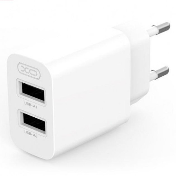 Фото - Мережевий зарядний пристрій XO L109 12W 2USB/2.4A +USB-Lightning (XO-L109-L)