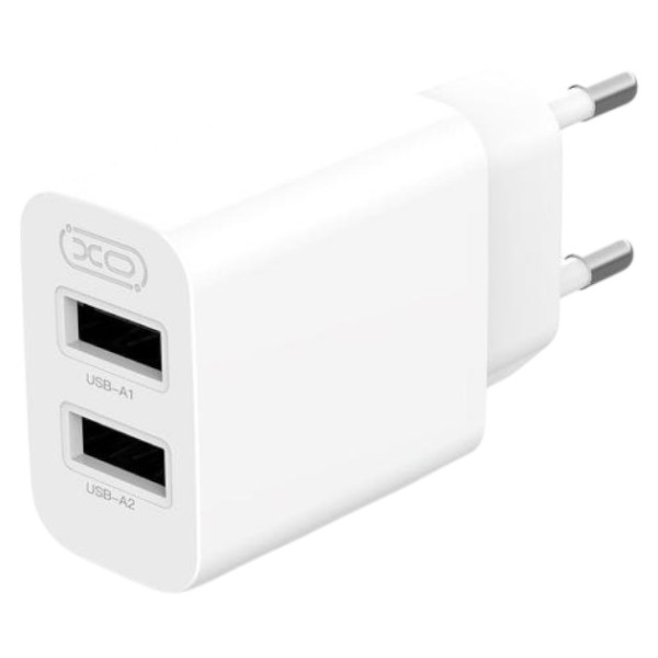 Фото - Мережевий зарядний пристрій XO L109 12W 2USB/2.4A + USB-Type-C (XO-L109-T)