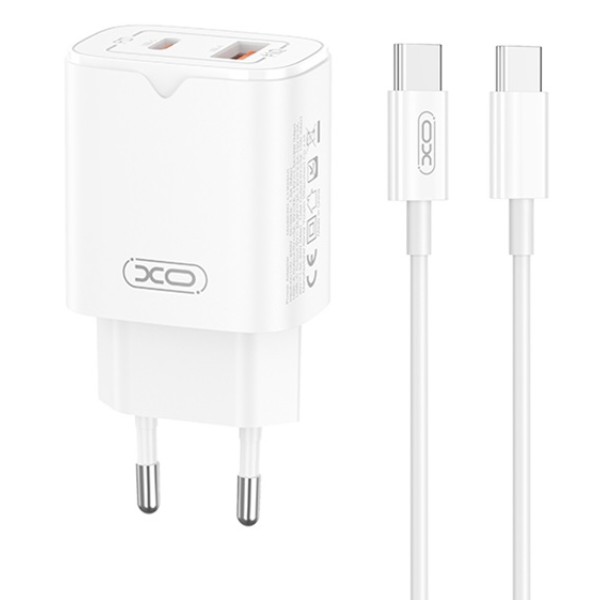 Фото - Мережевий зарядний пристрій XO L130 PD30W/QC18W (XO-L130+C) Фото - Мережевий зарядний пристрій XO L130 PD30W/QC18W (XO-L130+C)