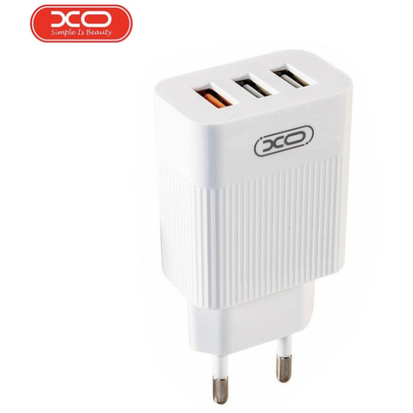 Фото - Сетевое зарядное устройство XO L72 QC3.0 3USB +micro (XO-L72-MCR)