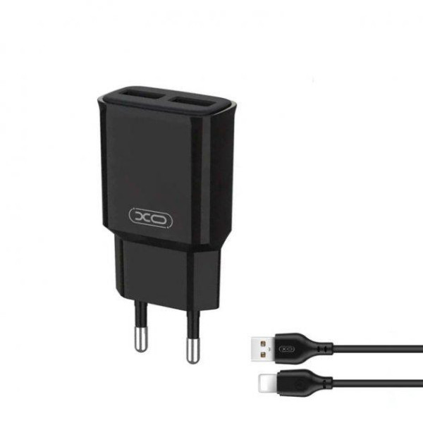 Фото - Сетевое зарядное устройство XO L92C 2USB/2.4A + USB-Lightning (XO-L92C-L)