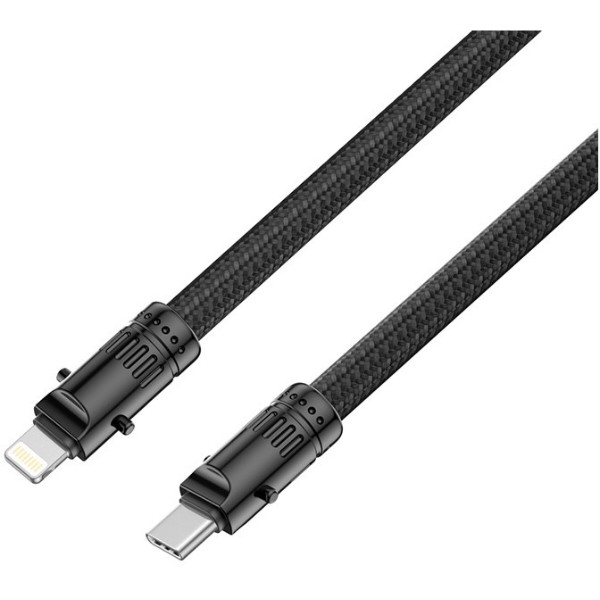 Фото - Кабель XO NB-Q288A IP to Type-c 27W 1,2m, black (XO-NB-Q288A-Black)
