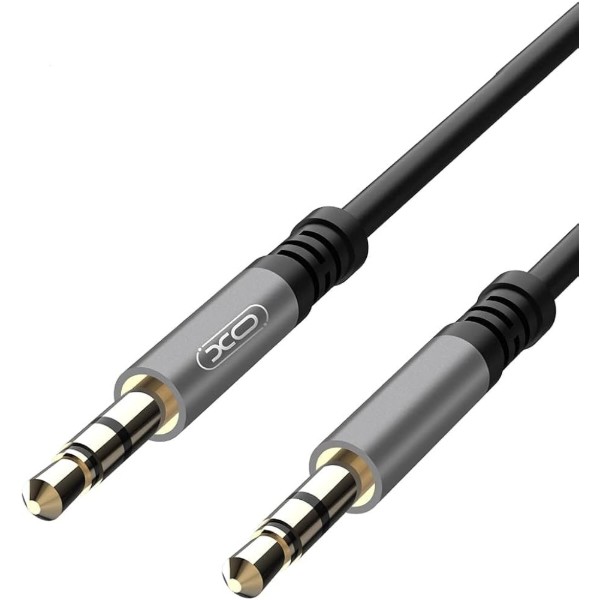Фото - Кабель 3.5 мм - 3.5 мм XO NB121 Audio Cable AUX jack 3.5 мм - jack 3.5 мм 1 м Black (XO-NB121)