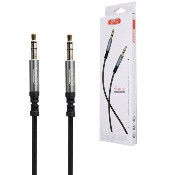 Фото - Кабель 3.5 мм - 3.5 мм XO NB121 Audio Cable AUX jack 3.5 мм - jack 3.5 мм 1 м Black (XO-NB121)
