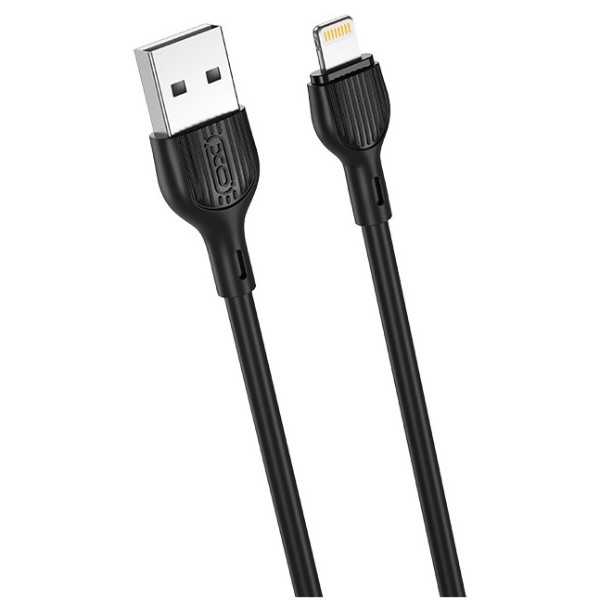 Фото - Кабель XO NB200 cable USB-A to lighting 1m, black (XO-NB200A-Black)