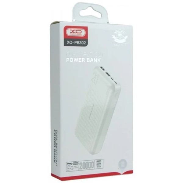 Фото - Батарея мобильная XO PB302 20000mAh 10W White (PB302.white)