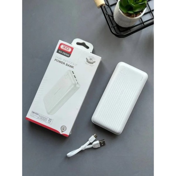 Фото - Батарея мобильная XO PB302 20000mAh 10W White (PB302.white)