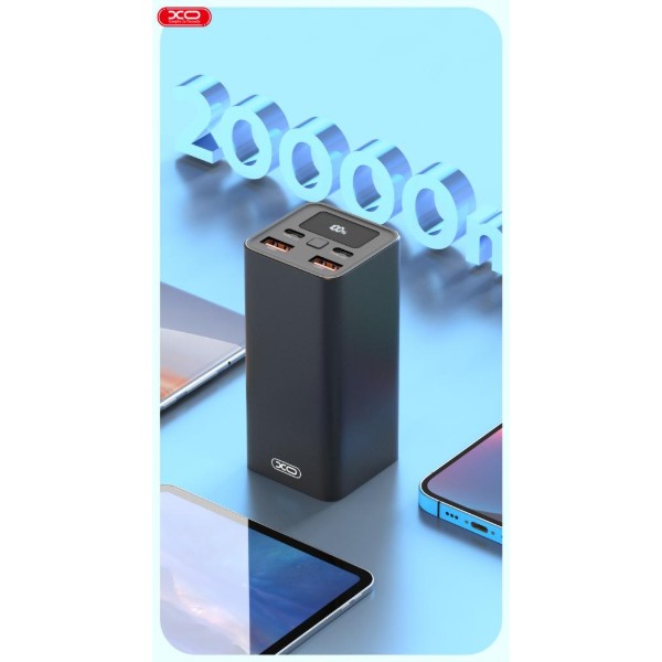 Фото - Батарея мобільна XO 20000mAh 65W  Black (PB97)