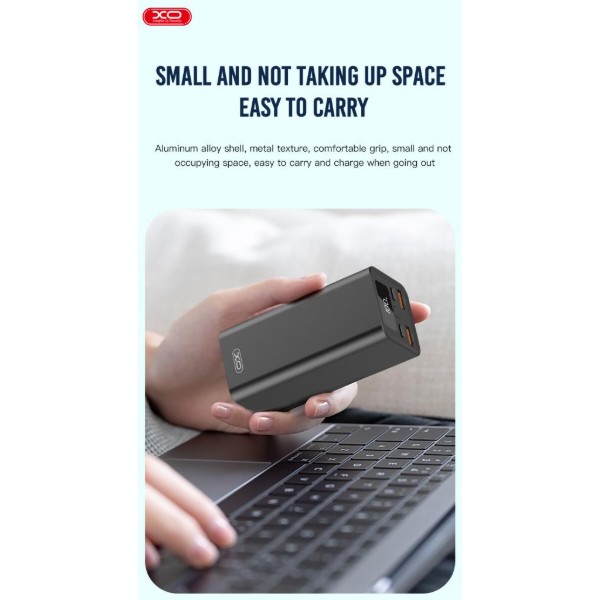 Фото - Батарея мобільна XO 20000mAh 65W  Black (PB97)
