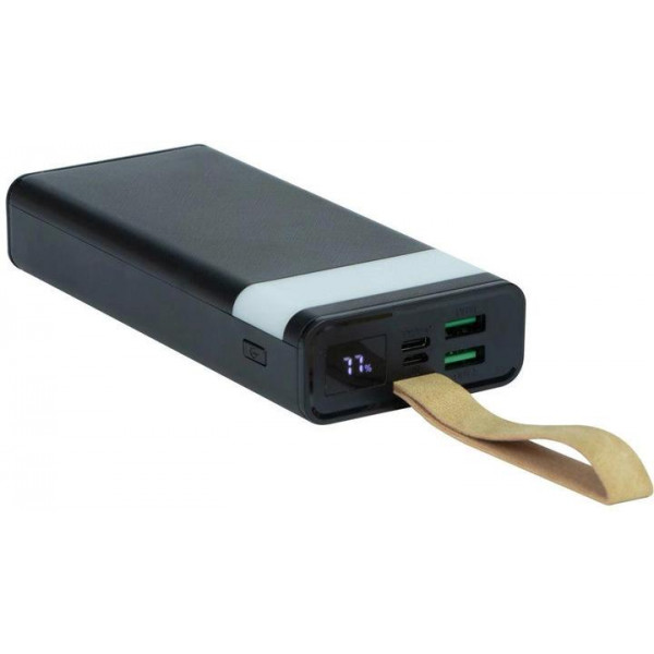 Фото - Батарея мобільна XO 20000 mAh PD20W+QC22.5W with light Black (XO-PR129)