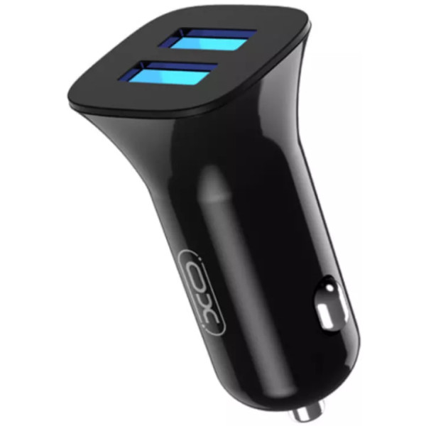Фото - Автомобильное зарядное устройство XO TZ10 2.4A/2 USB + Micro USB Black (XO-TZ10-MC-BK)