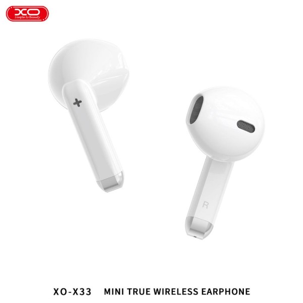 Фото - Навушники вкладиші бездротові TWS XO X33 Yu Jing Bluetooth V5.3 (XO-X33-WH)