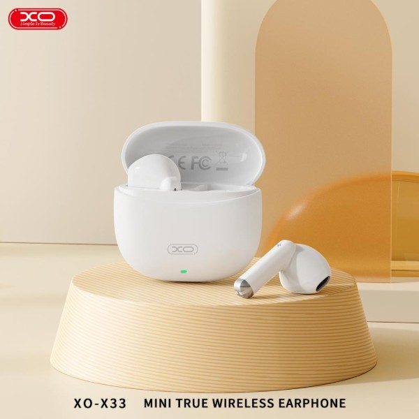 Фото - Навушники вкладиші бездротові TWS XO X33 Yu Jing Bluetooth V5.3 (XO-X33-WH)