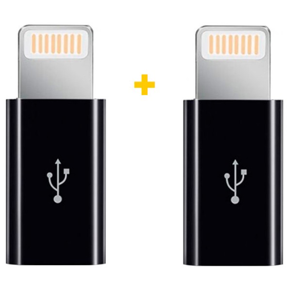 Фото - Переходник XOKO AC-030 MicroUSB - Lightning Black 2 шт. (XK-AC030-BK2)