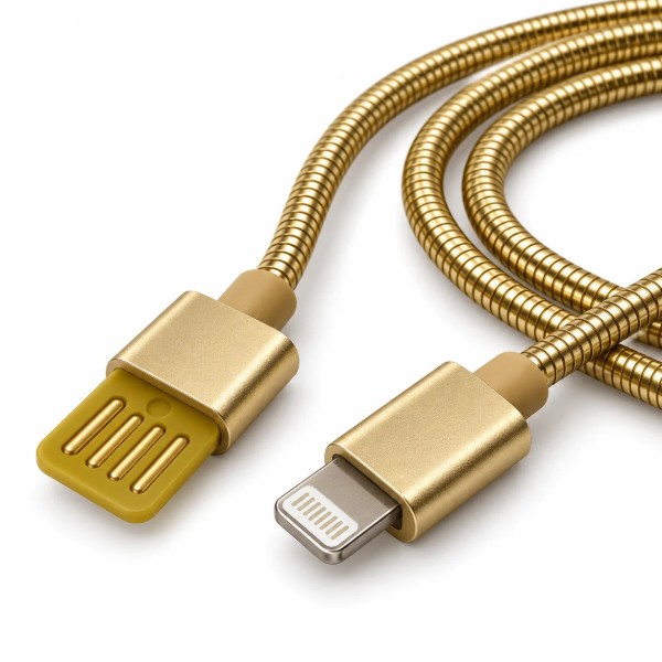 Фото - Кабель XOKO CTL-001 2.4А USB-Lightning 1 м Золотой (XK-CTL-001-GD)