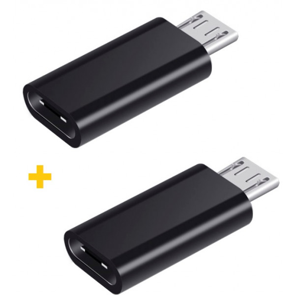 Фото - Перехідник XOKO AC-020 USB Type-C - Micro USB Black 2 шт. (XK-AC020-BK2)