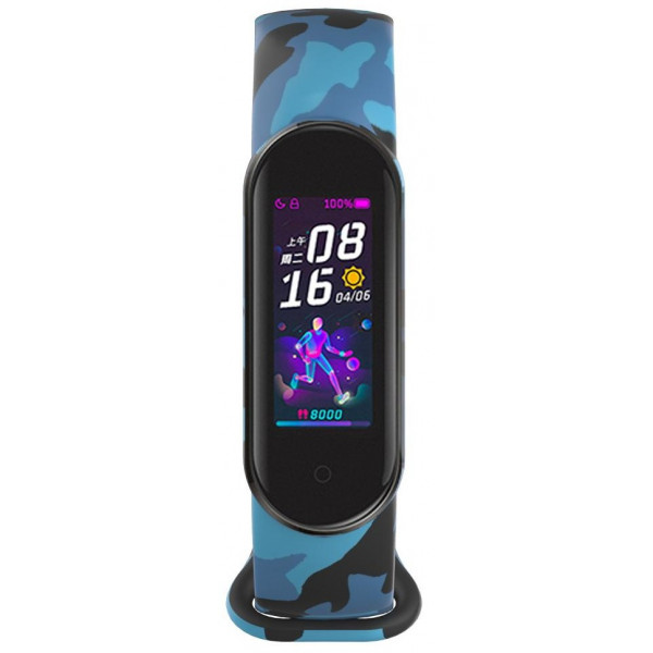 Фото - Ремінець для фітнес-браслету XOKO Xiaomi Mi Smart Band 5 Khaki Blue (XK-SL5-KBL)