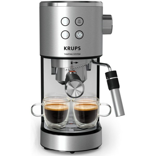 Фото - Кофеварка рожковая Krups XP499EE0 Virtuoso+