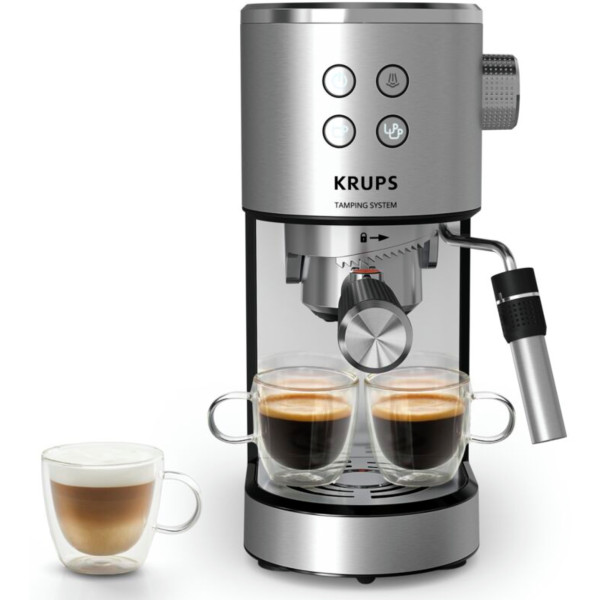 Фото - Кофеварка рожковая Krups XP499EE0 Virtuoso+