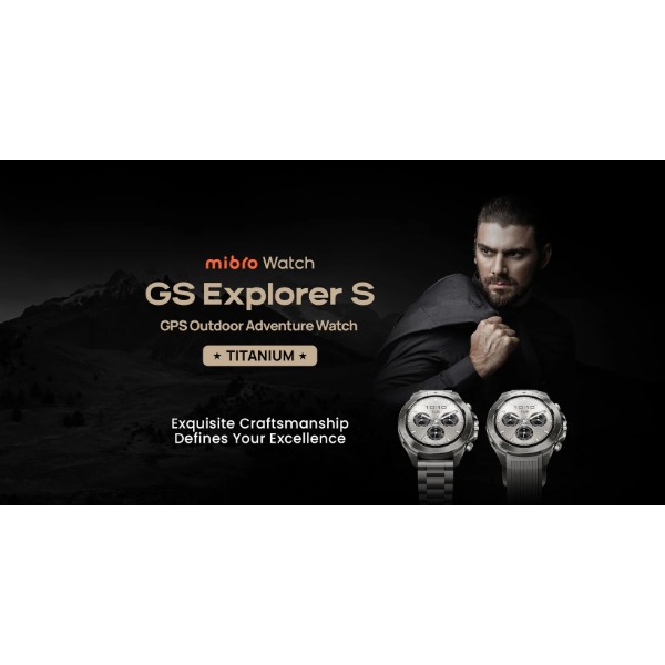 Фото - Смарт-годинник Mibro GS Explorer S Solid Titanium (XPAW023FT)
