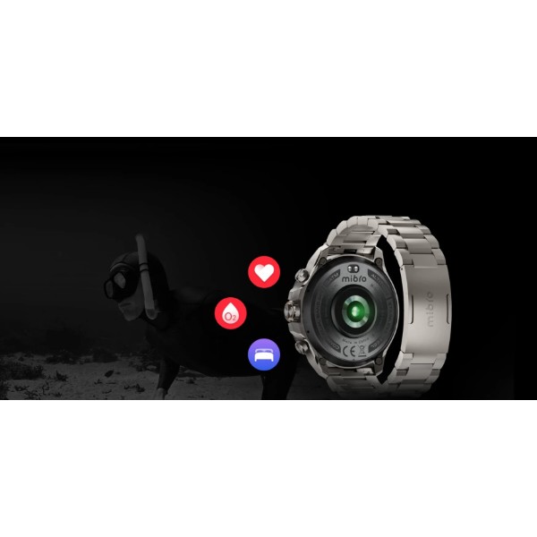 Фото - Смарт-годинник Mibro GS Explorer S Solid Titanium (XPAW023FT)