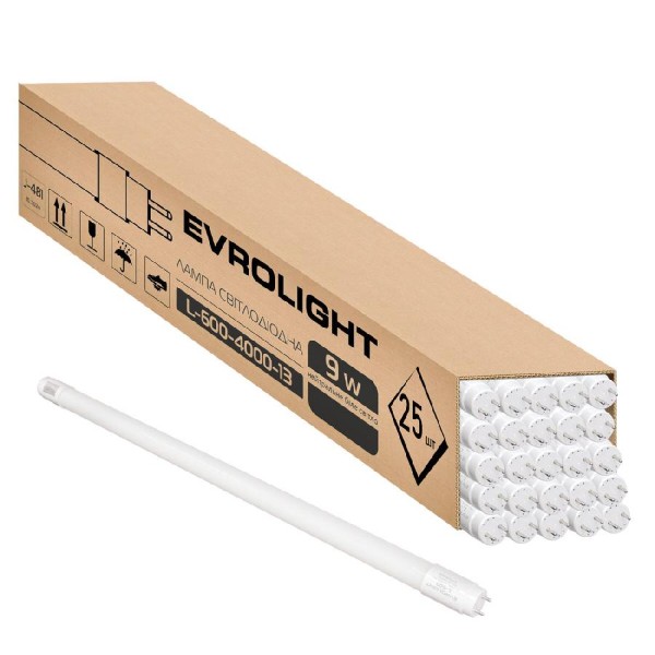 Фото - Лампочка світлодіодна EVROLIGHT L-600 4000K 9Вт LED 25 шт. (000059476) Фото - Лампочка світлодіодна EVROLIGHT L-600 4000K 9Вт LED 25 шт. (000059476)