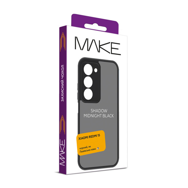 Фото - Чохол для смартфону MAKE Shadow for Xiaomi Redmi 15, Midnight Black (MCSD-XR15MB)
