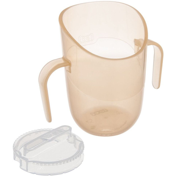 Фото - Поїльник-непроливайка дитячий Lovi з вставкою 6 міс+ Nude (35/368_bei)