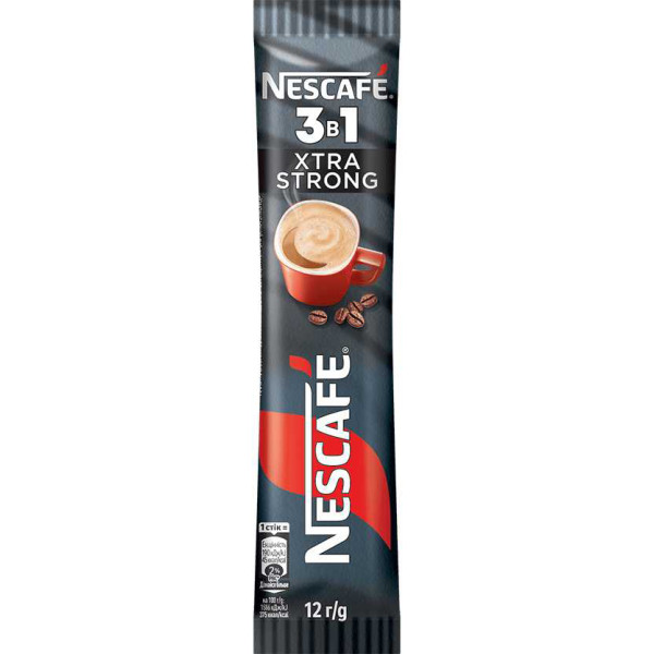 Фото - Кофе растворимый Nescafe 3в1 Xtra Strong 24 стика по 12 г