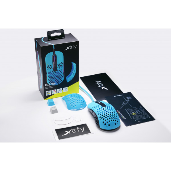 Фото - Мышь проводная игровая Xtrfy M42 RGB Miami Blue (XG-M42-RGB-BLUE)