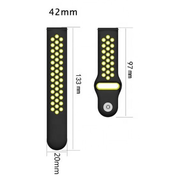 Фото - Ремешок для смарт-часов BeCover Vents Style Xiaomi Amazfit Bip 20mm,Lite/Bip S Lite/Bip 3/Bip 3 Pro/GTR 42mm/GTS/TicWatch S2/TicWatch E/GTS 3/GTS 2 mini Gray-Green (705708)