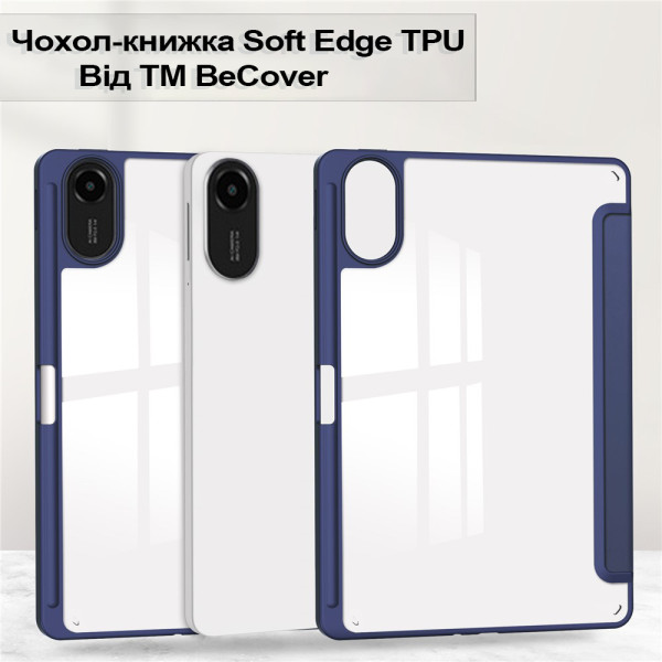 Фото - Чохол для планшета BeCover Soft Edge з кріпленням для стілусу for Xiaomi Redmi Pad 2 11.0" Deep Blue (713657)