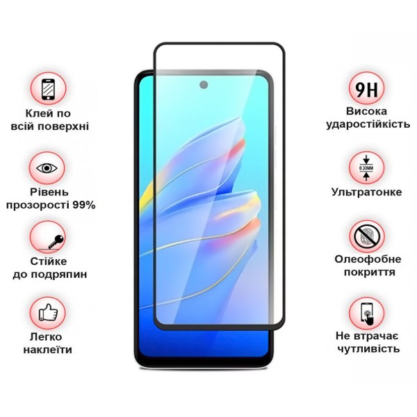 Фото - Захисне скло для смартфону BeCover for Tecno Camon 30 (CL6) Black (712499)