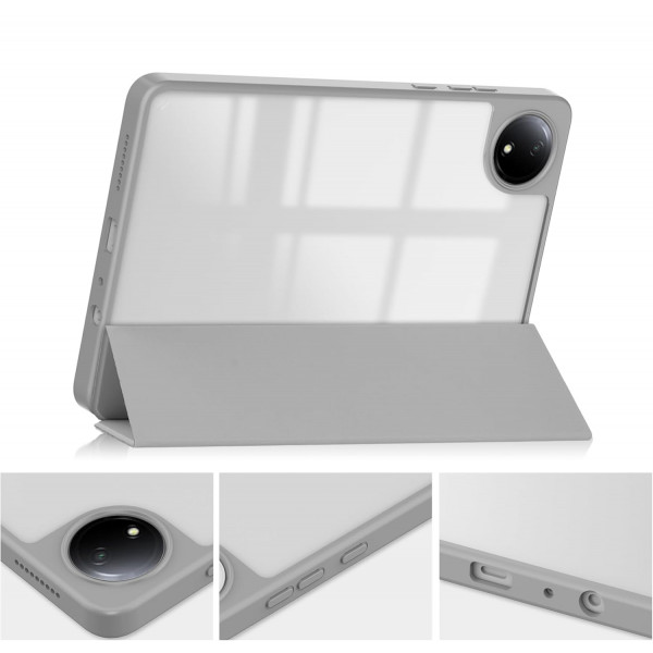 Фото - Чохол для планшета BeCover Soft Edge TPU з кріпленням для стілусу for Xiaomi Redmi Pad SE 8.7'' Gray Marble (712575)