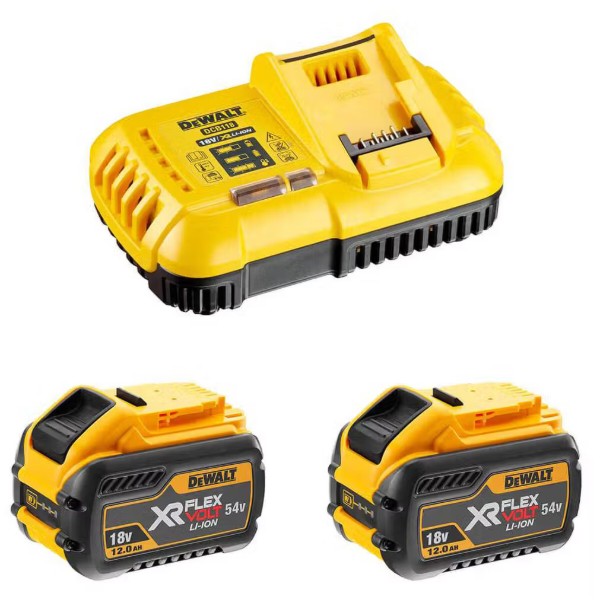 Фото - З/П до акумуляторної батареї для електроінструментів DeWALT + 2 акумулятора (DCB118Y2)