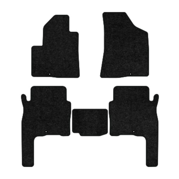 Фото - Килимки ворсові в салон авто EVAtech Standard для Hyundai Santa FE (CM) 5 seats 2006-2010 2 покоління SUV Korea чорний кант HY33308CGK5KD5VEB