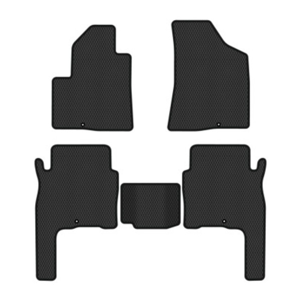 Фото - Килимки ворсові в салон авто EVAtech Standard для Hyundai Santa FE (CM) 5 seats 2006-2010 2 покоління SUV Korea чорний кант HY33308CGK5KD5VEB