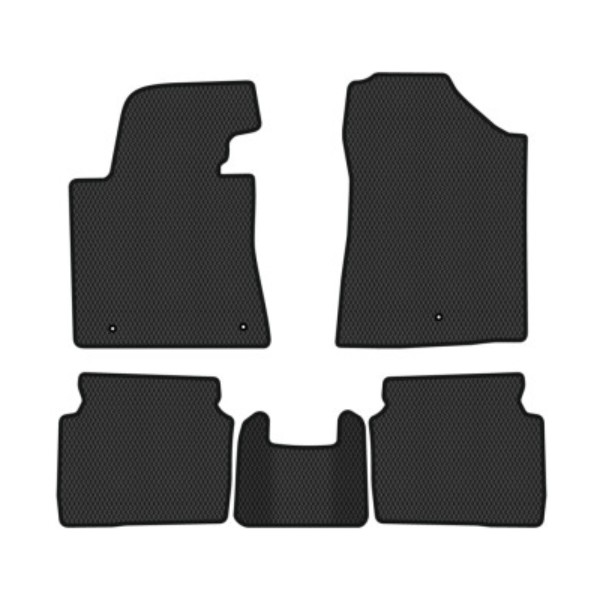 Фото - Килимки ворсові в салон авто EVAtech Standard для Hyundai Elantra GT (MD) (Floor Gas Pedal) 2010-2015 5 покоління Htb USA чорний кант HY42304CG5LA3VEB