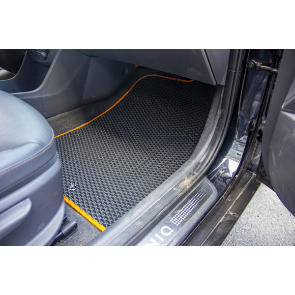 Фото - Килимки ворсові в салон авто EVAtech Premium для Hyundai Ioniq Hybrid 2016 1 покоління Htb Korea чорний кант HY43830A2LA3VPB