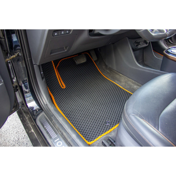 Фото - Килимки ворсові в салон авто EVAtech Premium для Hyundai Ioniq Hybrid 2016 1 покоління Htb Korea чорний кант HY43830A2LA3VPB